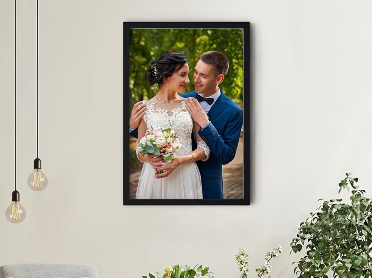 PrimeWall™ Premium Poster Frame – Black / Gold / White
